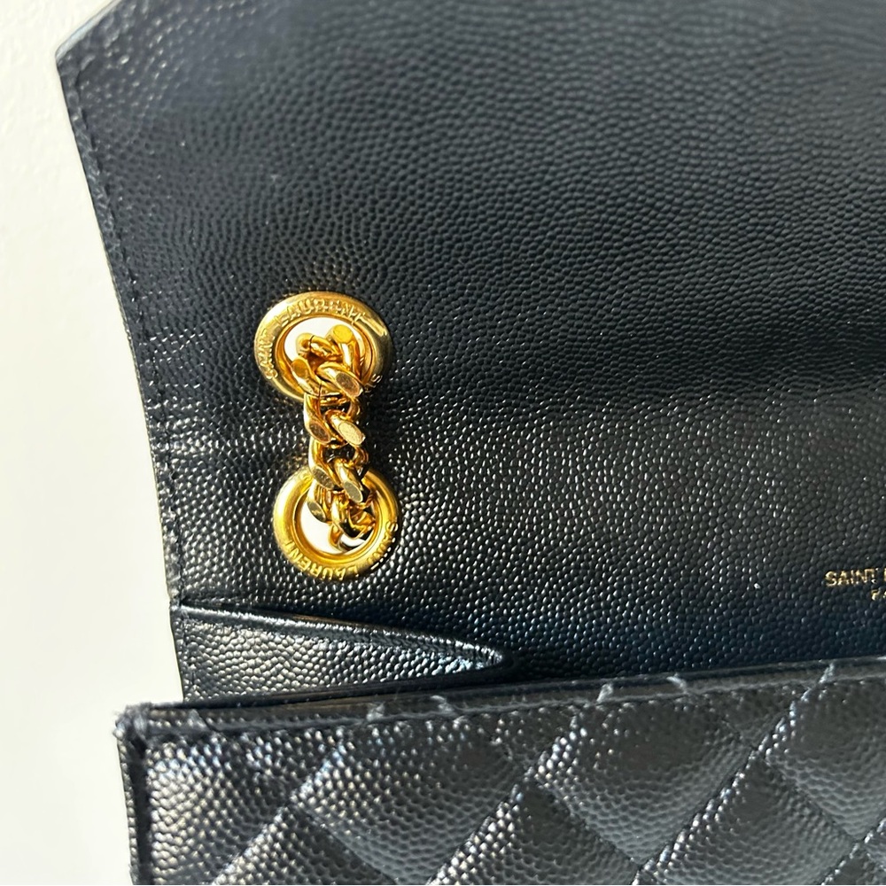YSL Medium Envelope Triquilt Flap Bag - Picture 14 of 16